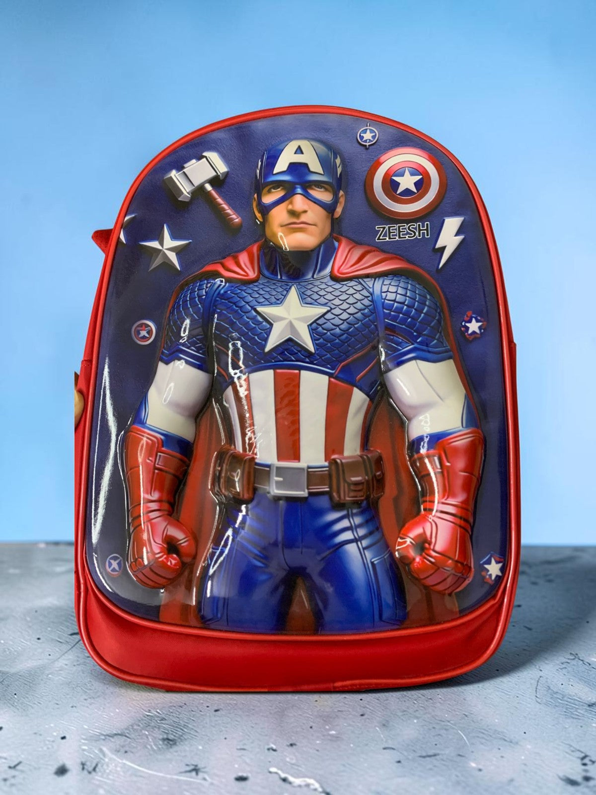 3D Captain America Backpack (1)